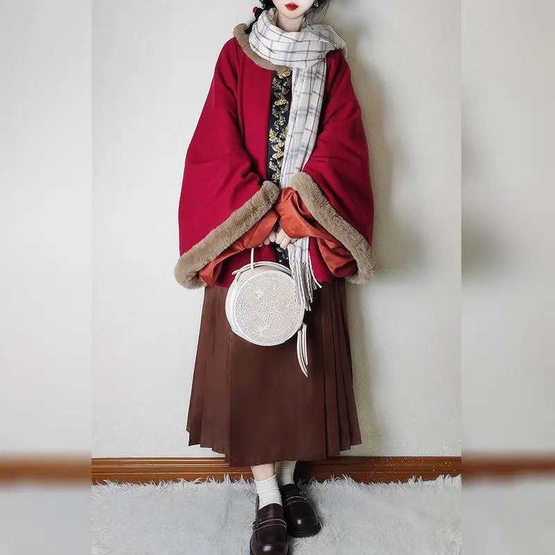 Китайское платье ханьфу, женский карнавальный костюм, зимние теплые винтажные костюмы ханьфу, красный и синий новогодний костюм, большие размеры XL
Китайское платье ханьфу, женский карнавальный костюм, зимние теплые винтажные костюмы ханьфу, красный и синий новогодний костюм, большие размеры XL