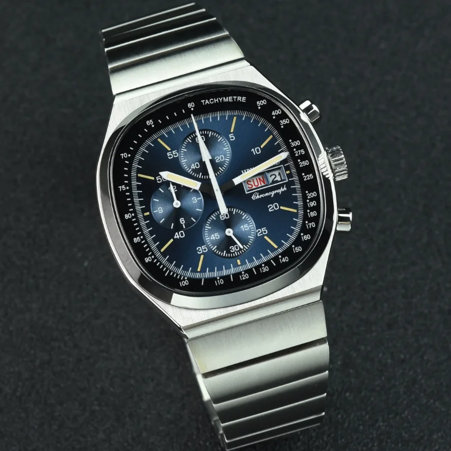 Hruodland Men Chronograph Watch 39MM Square Quartz Wristwatch 50M Waterproof Luminous Sapphire Mirror TV Dial Week Date OS00 Mov
Hruodland Men Chronograph Watch 39MM Square Quartz Wristwatch 50M Waterproof Luminous Sapphire Mirror TV Dial Week Date OS00 Mov