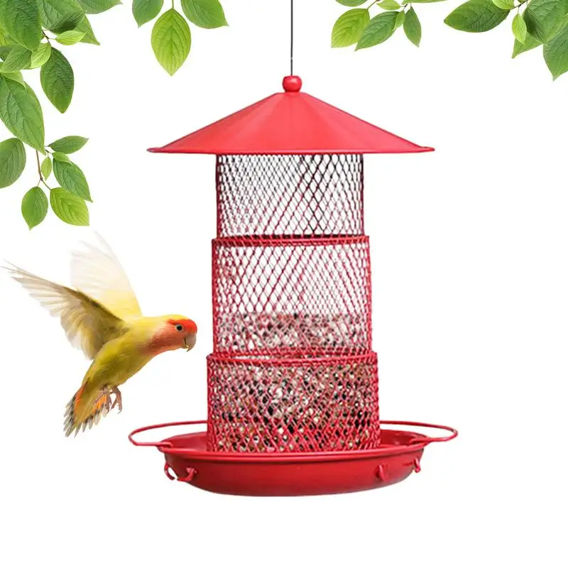 Wild Bird Feeders For Outside Metal Bird Feeder Starling Proof Waterproof Outside Wild Hummingbird Food Dispenser With 3 Layer
Wild Bird Feeders For Outside Metal Bird Feeder Starling Proof Waterproof Outside Wild Hummingbird Food Dispenser With 3 Layer