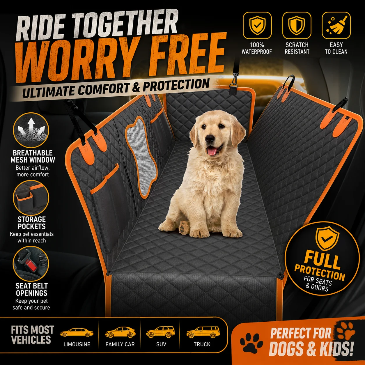 HoldPeak T0A66 Pet Car Seat Cover Waterproof Dog Hammock for SUV Sedan Truck Anti-Slip Scratch Proof Pet Travel Accessories
HoldPeak T0A66 Pet Car Seat Cover Waterproof Dog Hammock for SUV Sedan Truck Anti-Slip Scratch Proof Pet Travel Accessories