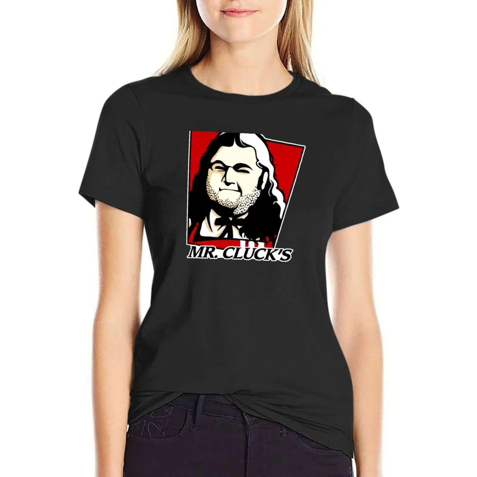 Mr. Cluck's Fried Chicken T-Shirt anime clothes animal prinfor blacks quick drying Women's tee shirt
Mr. Cluck's Fried Chicken T-Shirt anime clothes animal prinfor blacks quick drying Women's tee shirt