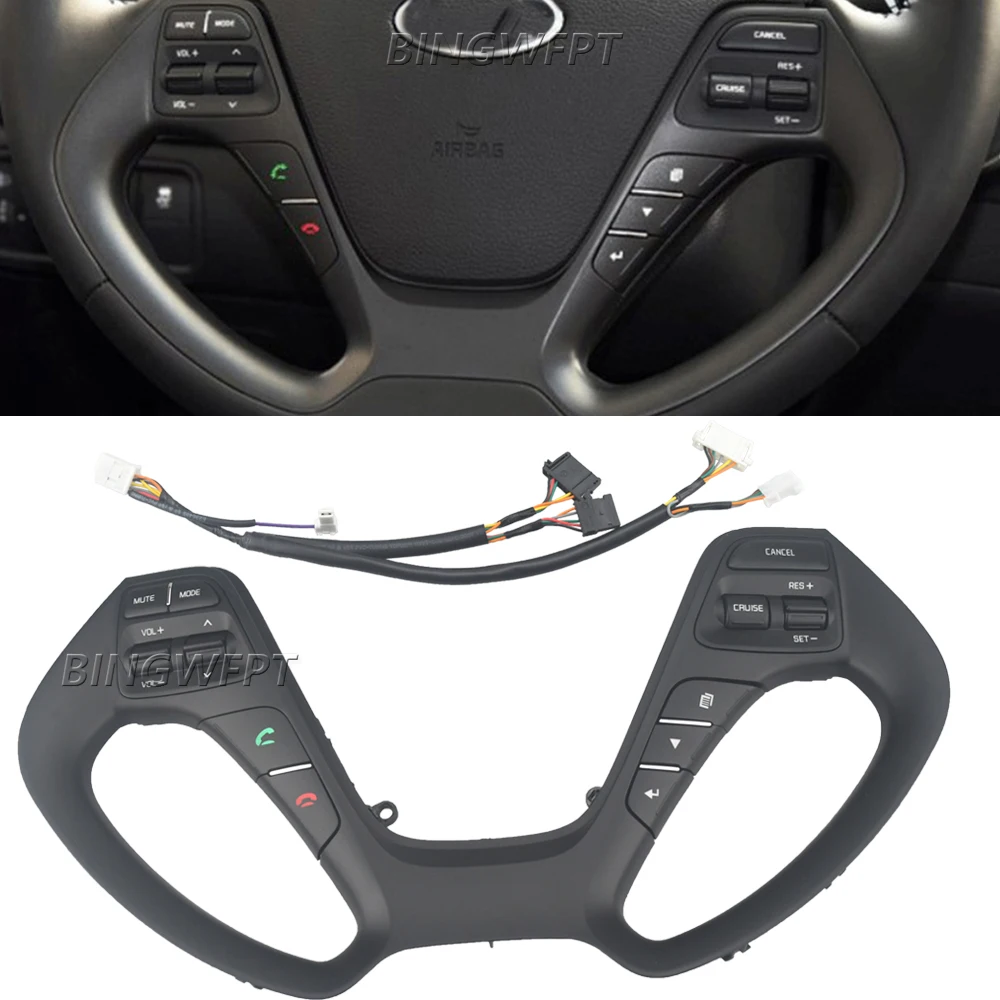 New For KIA CERATO K3 2016 2017 For Kia Ceed jd sw 2015 Steering Wheel Bluetooth Volume Cruise Control Button Switch
New For KIA CERATO K3 2016 2017 For Kia Ceed jd sw 2015 Steering Wheel Bluetooth Volume Cruise Control Button Switch