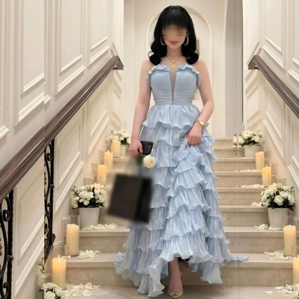 Customized Formal Evening Gowns For Women Tiered Ruched Strapless Long Dresses Grace Party Wedding High Quality Modern Style
Customized Formal Evening Gowns For Women Tiered Ruched Strapless Long Dresses Grace Party Wedding High Quality Modern Style