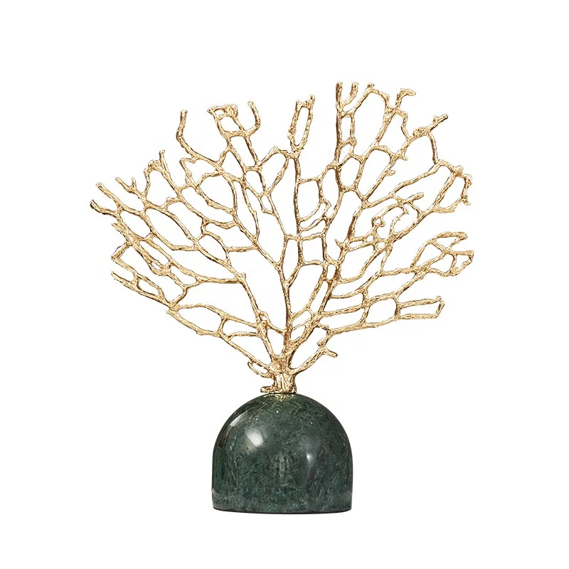 Creative Home Decoration Nordic Style Light Luxury Marble Metal Coral Ornaments for Porch TV Cabinet Office Desktop
Creative Home Decoration Nordic Style Light Luxury Marble Metal Coral Ornaments for Porch TV Cabinet Office Desktop