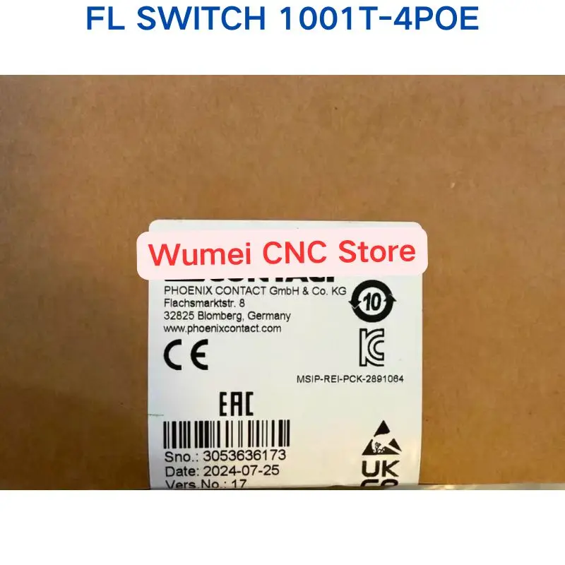 Brand New Original switch FL SWITCH 1001T-4POE 2891064
Brand New Original switch FL SWITCH 1001T-4POE 2891064