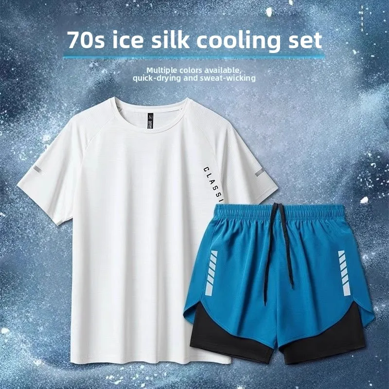 Summer Beach Quick Drying Men's and Women's Suit Fashionable and Breathable T-shirt+Shorts Comfortable Sports and Casual Wear
Summer Beach Quick Drying Men's and Women's Suit Fashionable and Breathable T-shirt+Shorts Comfortable Sports and Casual Wear