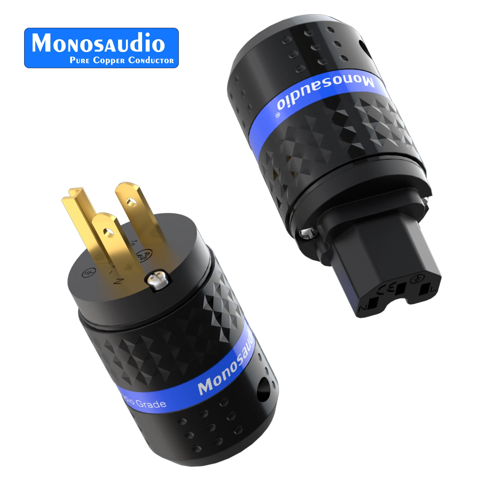 Monosaudio M102G/F102G 99.998% Pure Copper 24K Gold Plate US AC Power Plug IEC320 C13 Connector for Audio DIY Mains Power Cable
Monosaudio M102G/F102G 99.998% Pure Copper 24K Gold Plate US AC Power Plug IEC320 C13 Connector for Audio DIY Mains Power Cable