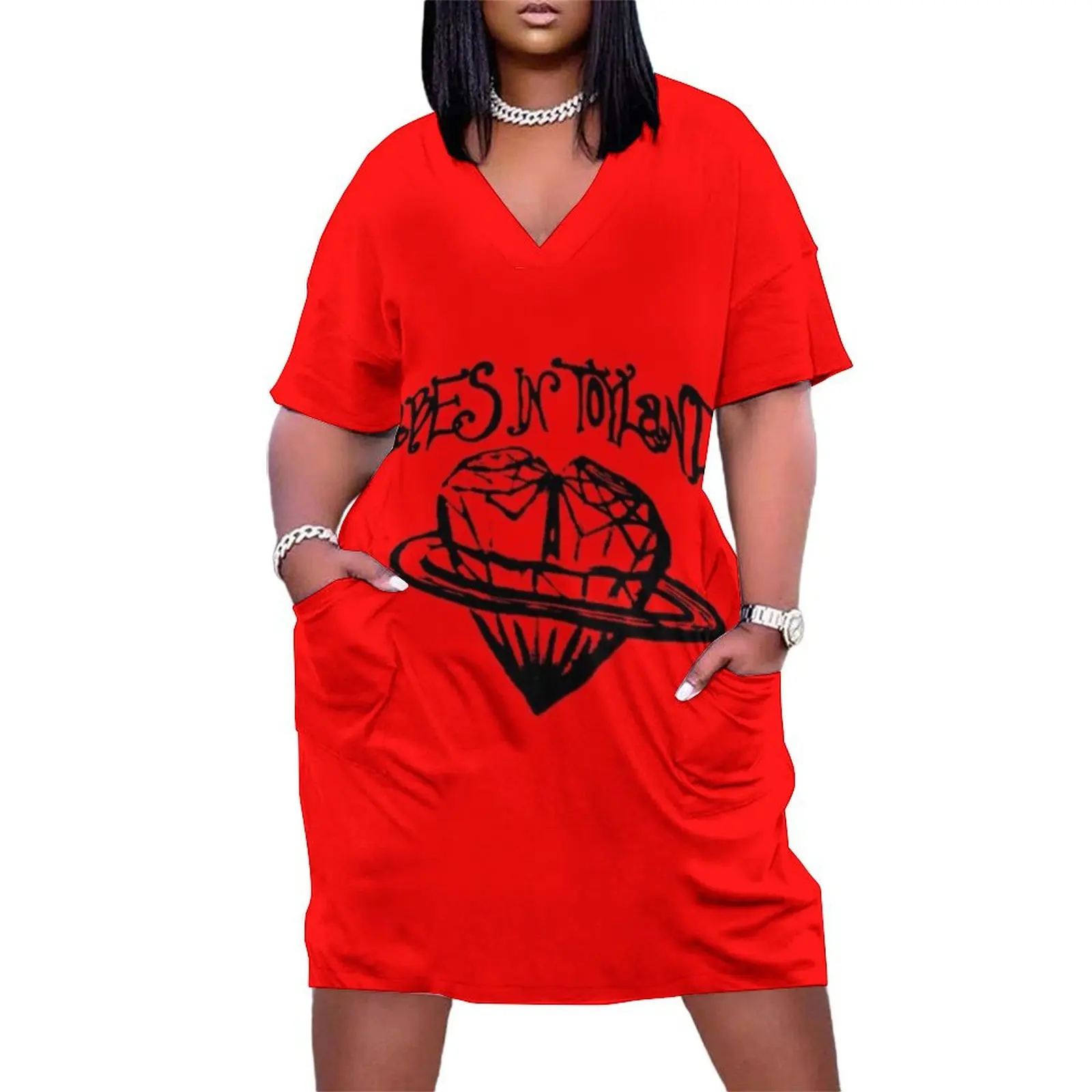 vomit my heart' (black) Loose Pocket Dress dress summer 2025 women luxury woman party dress women's summer jumpsuit
vomit my heart' (black) Loose Pocket Dress dress summer 2025 women luxury woman party dress women's summer jumpsuit