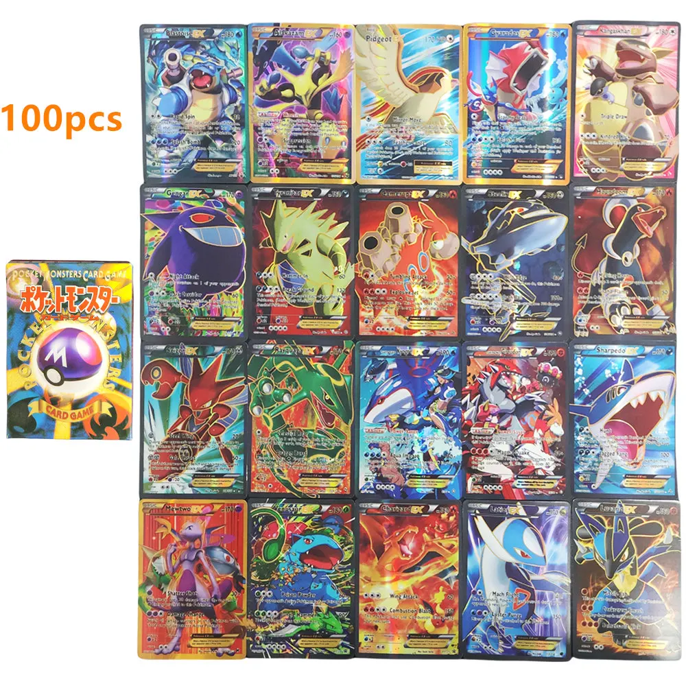 100Pcs/box Proxy PTCG Card Gengar Kyogre Groudon EX Collection Anime Cards Toy Gift
100Pcs/box Proxy PTCG Card Gengar Kyogre Groudon EX Collection Anime Cards Toy Gift