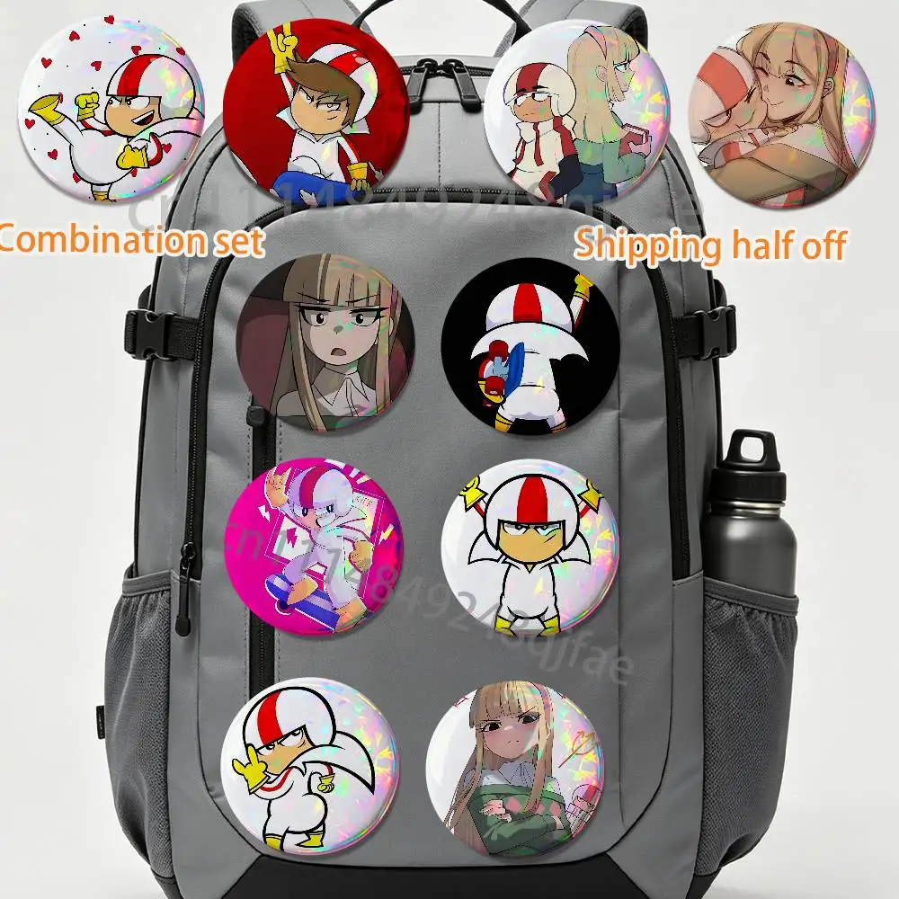 Kendall Perkins and Kick Buttowski 2 piece set Badges On Backpack Jacket Cartoon Round Brooches Acrylic Button Pins Collection
Kendall Perkins and Kick Buttowski 2 piece set Badges On Backpack Jacket Cartoon Round Brooches Acrylic Button Pins Collection