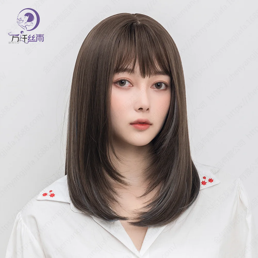 Fashion Chestnut Brown Inner Buckle Bob Wig with Air Bang Soft Heat Resistant Fiber Ideal for Daily Outdoor Cosplay Decor
Fashion Chestnut Brown Inner Buckle Bob Wig with Air Bang Soft Heat Resistant Fiber Ideal for Daily Outdoor Cosplay Decor