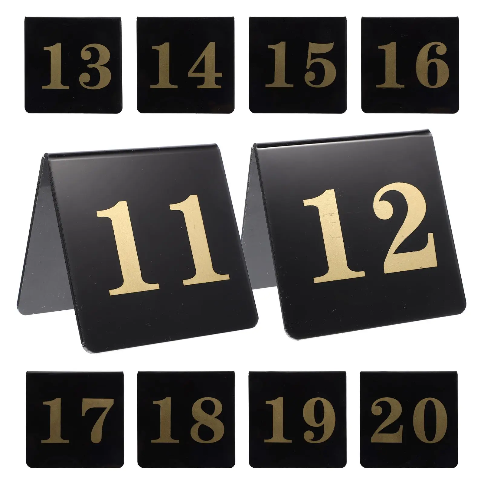 10pcs V Shaped Acrylic Double Sided Table Numbers Black Gold 11 20 Banquet Restaurant Wedding Party Supplies Easy Clean
10pcs V Shaped Acrylic Double Sided Table Numbers Black Gold 11 20 Banquet Restaurant Wedding Party Supplies Easy Clean