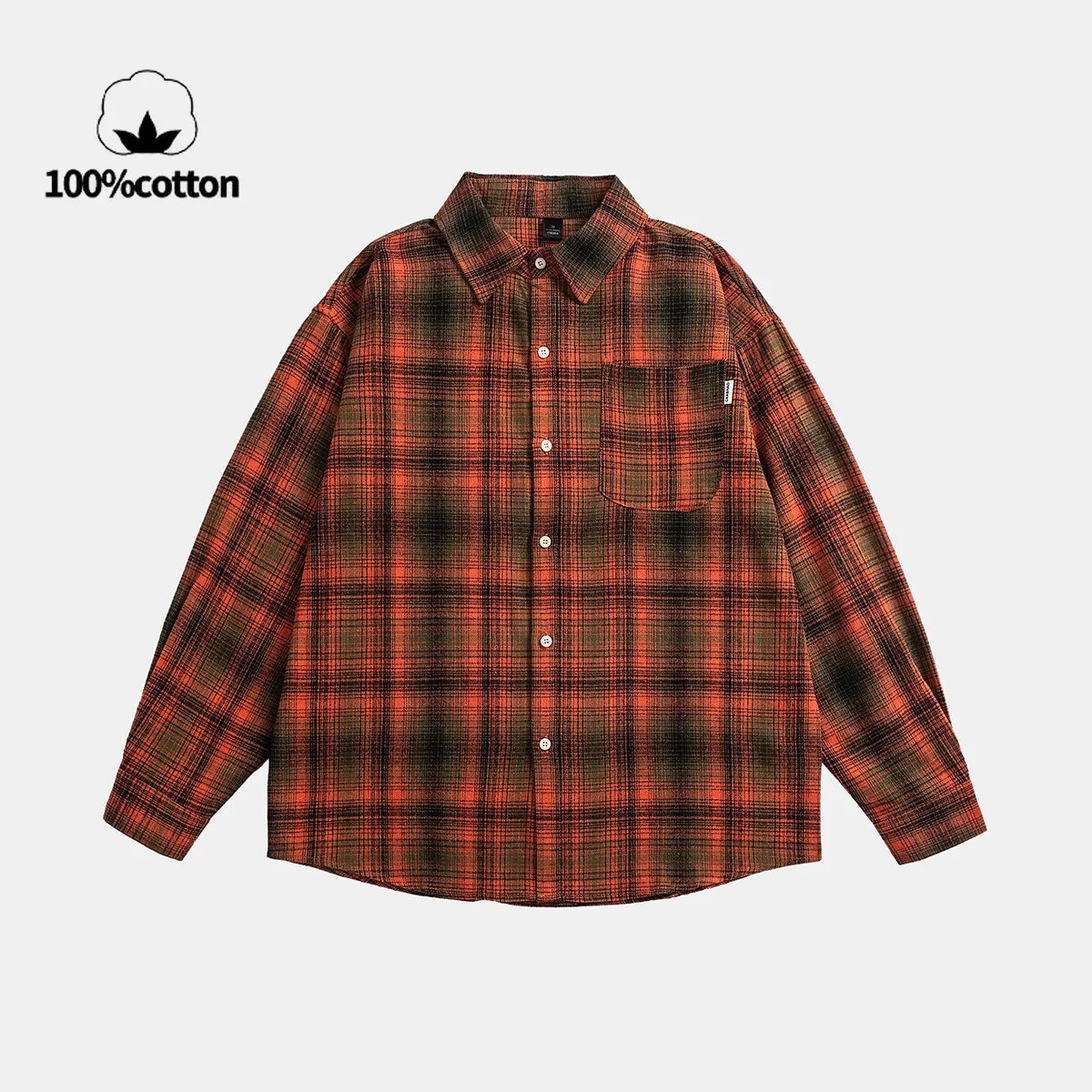 Unisex 100% Cotton Plaid Shirt 2025 - Red/Green Oversized Drop Shoulder Button-Down | Long Sleeve Fall Daily Wear Men's Coat
Unisex 100% Cotton Plaid Shirt 2025 - Red/Green Oversized Drop Shoulder Button-Down | Long Sleeve Fall Daily Wear Men's Coat