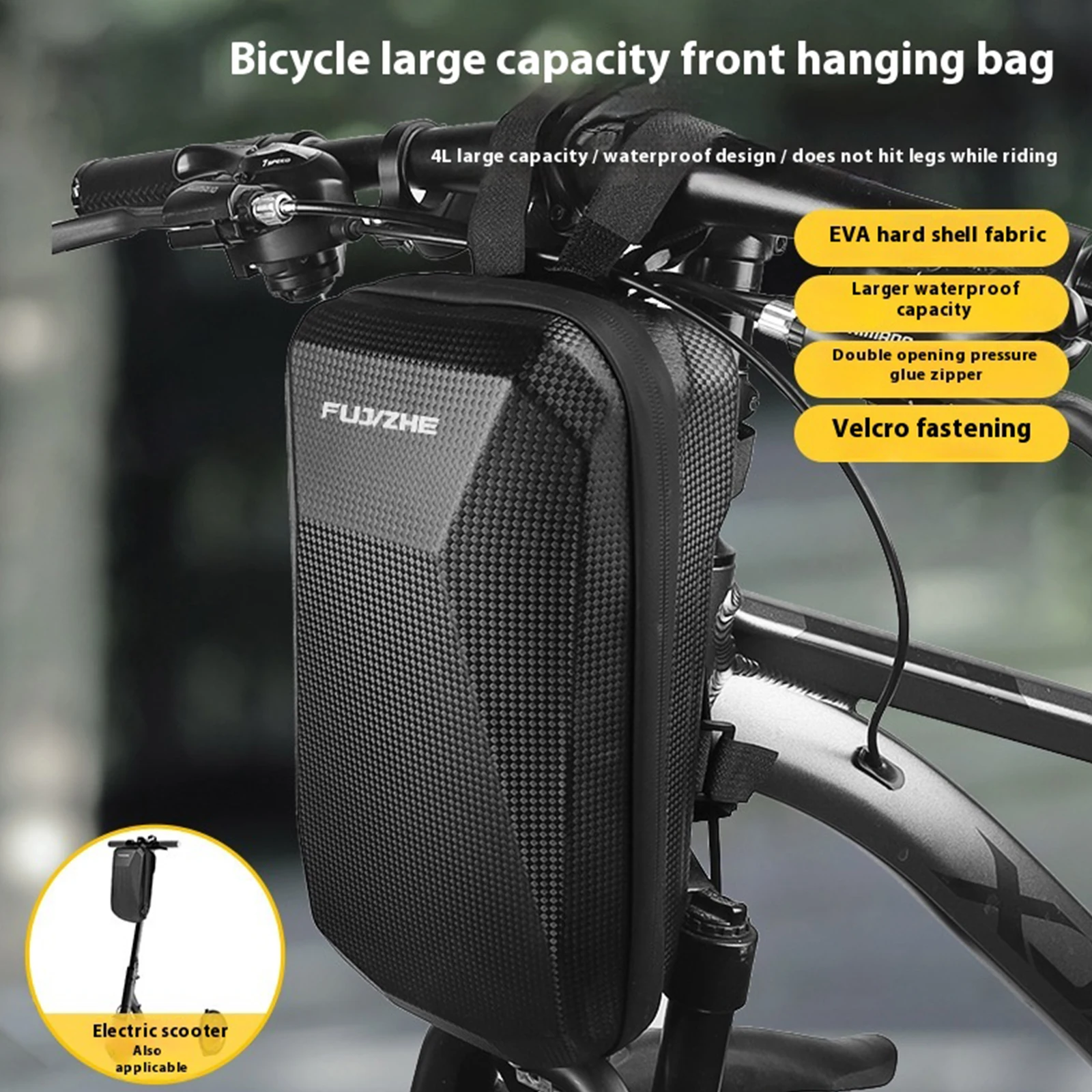 Hard Shell Protective Bag Wear Resist Waterproof Handlebar Bag Dust Proof Bike Head Storage Bag for Travel Hiking Camping
Hard Shell Protective Bag Wear Resist Waterproof Handlebar Bag Dust Proof Bike Head Storage Bag for Travel Hiking Camping