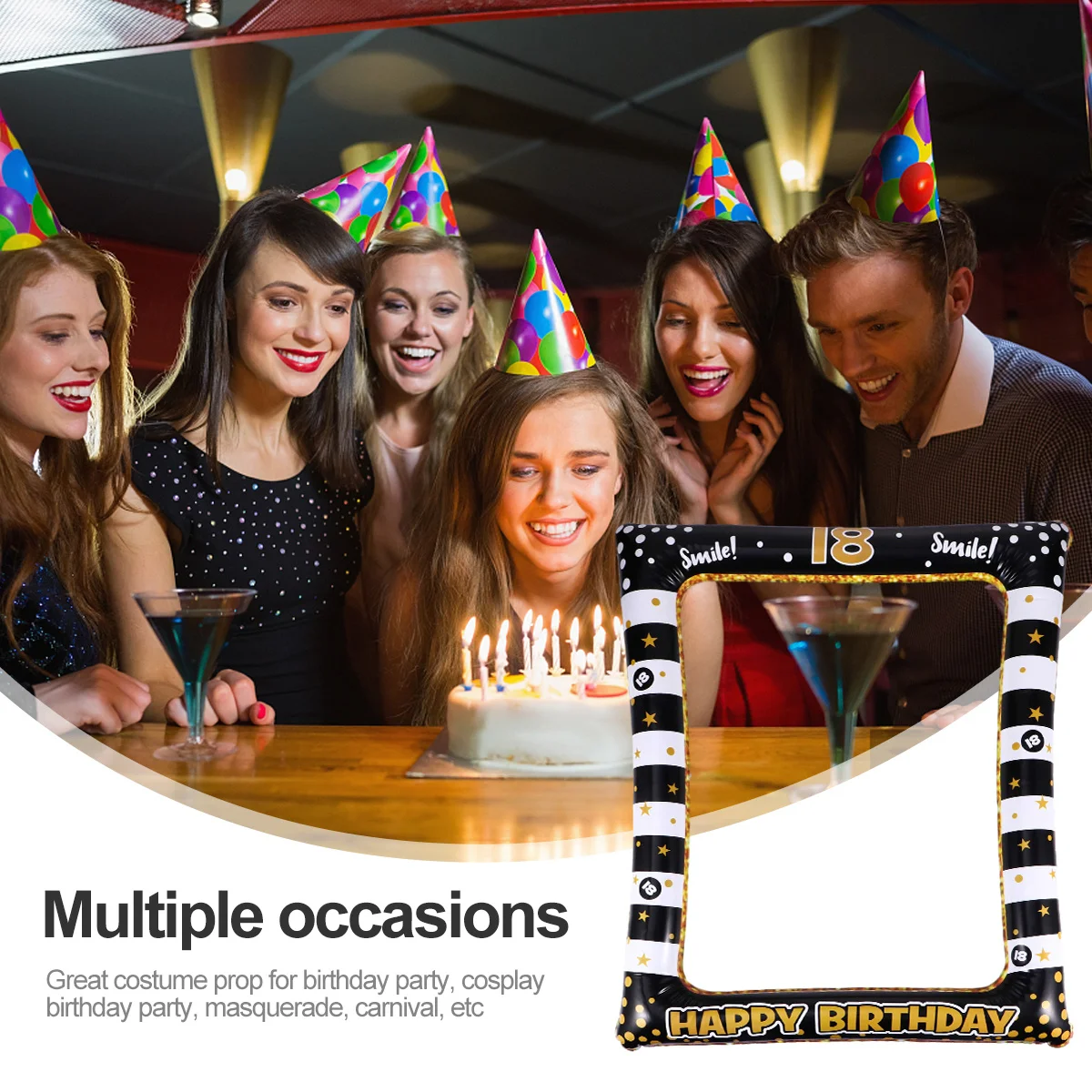 1Pcs Inflatable Party Photo Frame Birthday Theme PVC Prop Festive Fun Design for Cosplay Carnival Birthday Party Supplies
1Pcs Inflatable Party Photo Frame Birthday Theme PVC Prop Festive Fun Design for Cosplay Carnival Birthday Party Supplies