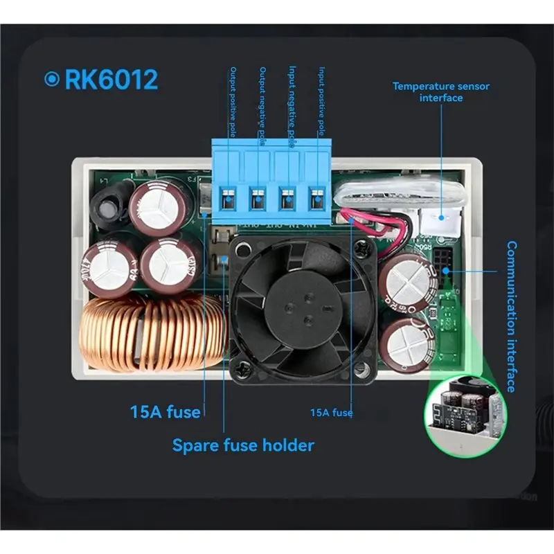 A25F-RK6012BT 60V 12A Adjustable Output Step-Down DC-DC Voltage Regulator Module Power Supply Transformer Tester Model Converter
A25F-RK6012BT 60V 12A Adjustable Output Step-Down DC-DC Voltage Regulator Module Power Supply Transformer Tester Model Converter