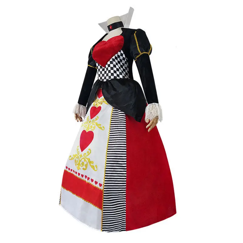 Queen Of Hearts Cosplay Costume Red Queen Dress Halloween Carnival Dress Up for Women
Queen Of Hearts Cosplay Costume Red Queen Dress Halloween Carnival Dress Up for Women