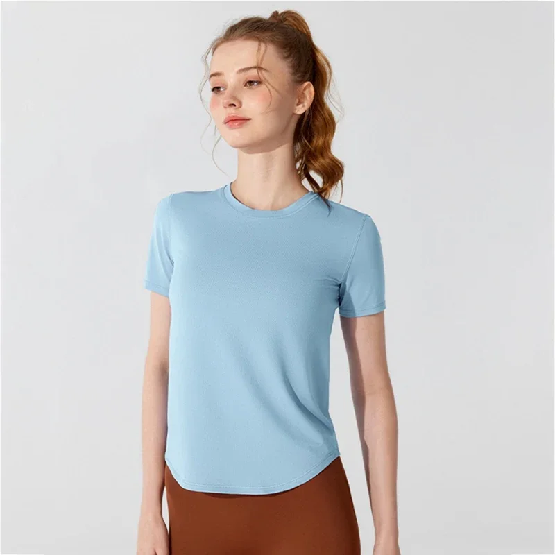 Summer Short Sleeve Yoga T-Shirt Women Solid Color Soft Gym Running Shirt Breathable Quick Dry Fitness Gym Sports Top Blouse
Summer Short Sleeve Yoga T-Shirt Women Solid Color Soft Gym Running Shirt Breathable Quick Dry Fitness Gym Sports Top Blouse