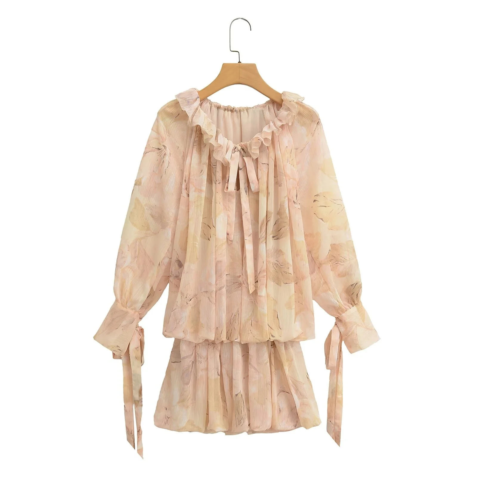 RARA 2025 Women's Long - sleeved Dress with Ruffled Collar Tie - front Detail and Matching Skirt Part Stylish and Feminine
RARA 2025 Women's Long - sleeved Dress with Ruffled Collar Tie - front Detail and Matching Skirt Part Stylish and Feminine