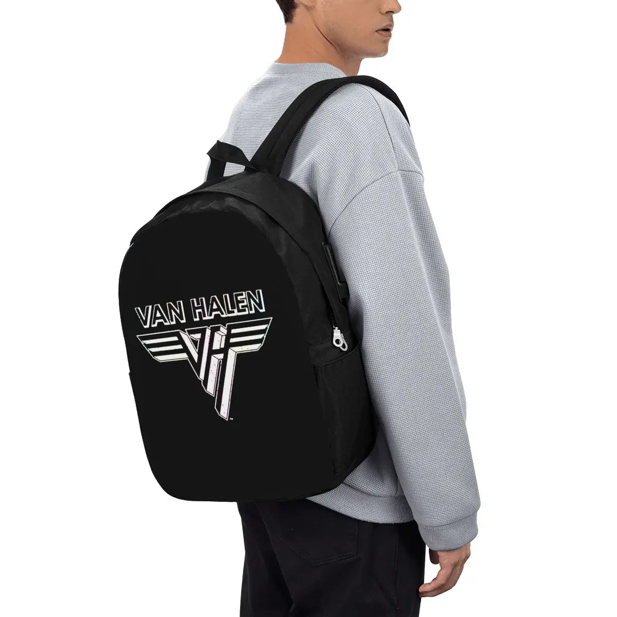 Van Halen Logo Backpack Travel Notebook Bag Computer College Student School Bag Laptop Shoulder Bags for Men Women
Van Halen Logo Backpack Travel Notebook Bag Computer College Student School Bag Laptop Shoulder Bags for Men Women