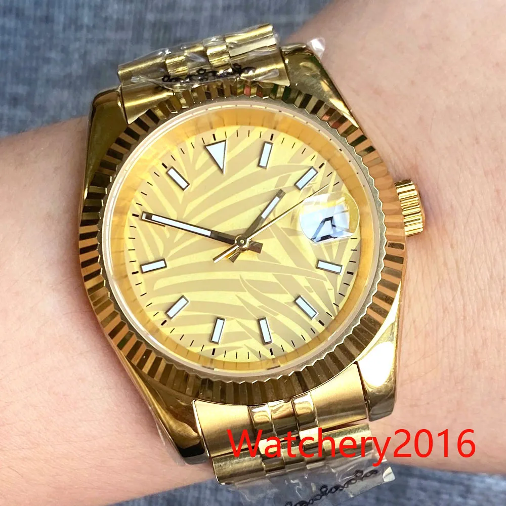 Bliger 36mm 39mm Yellow Gold Coin Sapphire Glass Luminous 24 Jewels Japan NH35 Automatic Stainless Steel Mens Watch Bracelet
Bliger 36mm 39mm Yellow Gold Coin Sapphire Glass Luminous 24 Jewels Japan NH35 Automatic Stainless Steel Mens Watch Bracelet
