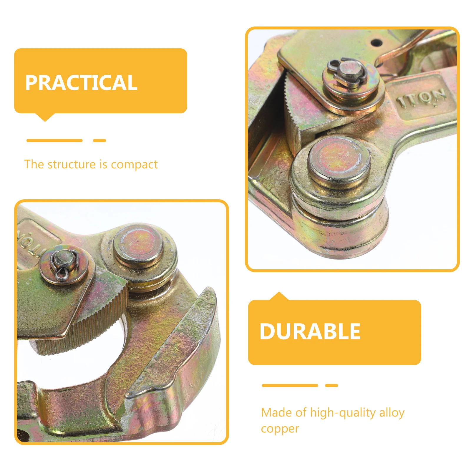 Cable Grip Copper Compact Structure Heat Treated Anti Skid Safety Device Wire Rope Jaw Puller Cable Tightener Tool
Cable Grip Copper Compact Structure Heat Treated Anti Skid Safety Device Wire Rope Jaw Puller Cable Tightener Tool