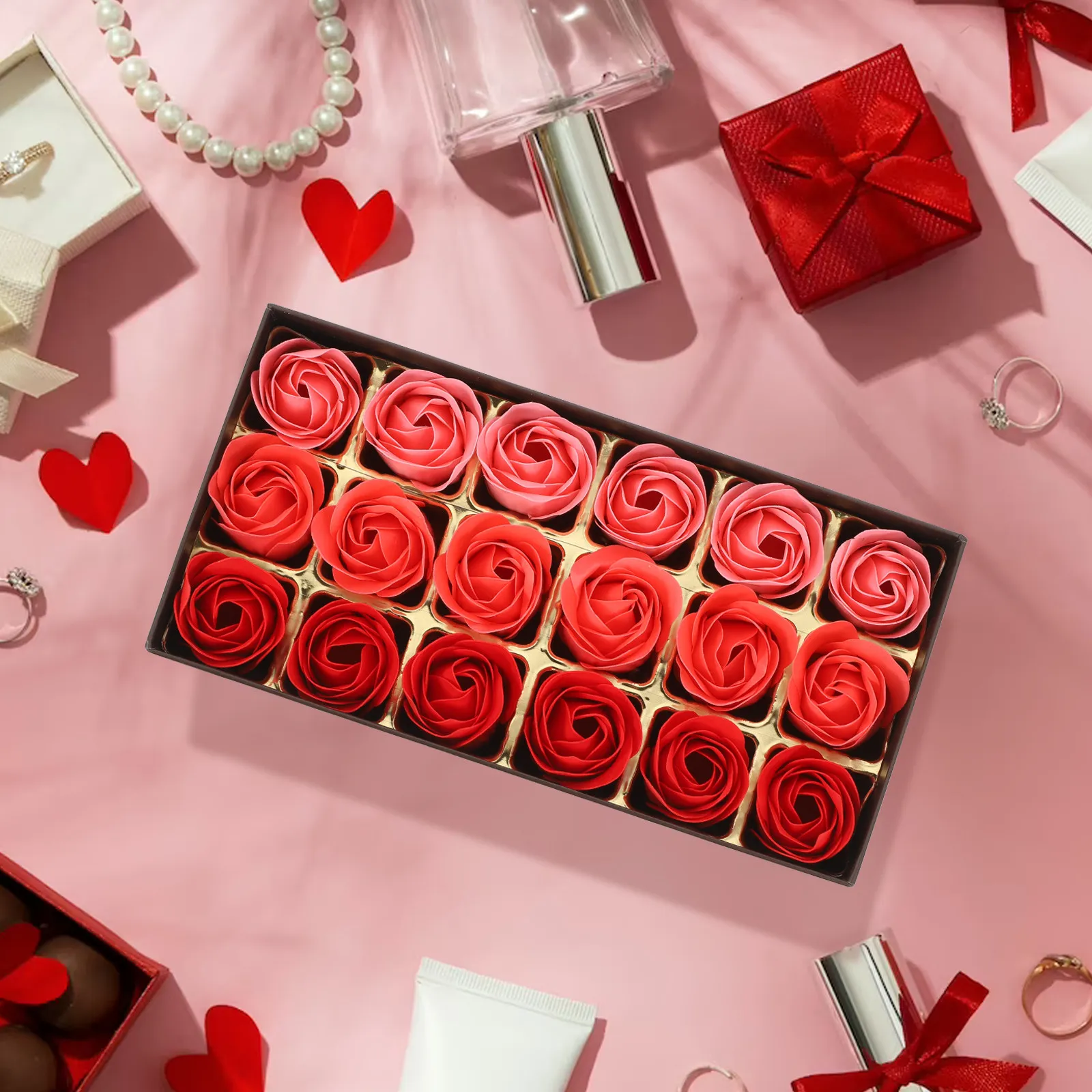 1 Box Luxury Soap Flower Bouquet Lifelike Rose Design No Maintenance Needed for Indoor Decoration Christmas Mother's Day Present
1 Box Luxury Soap Flower Bouquet Lifelike Rose Design No Maintenance Needed for Indoor Decoration Christmas Mother's Day Present