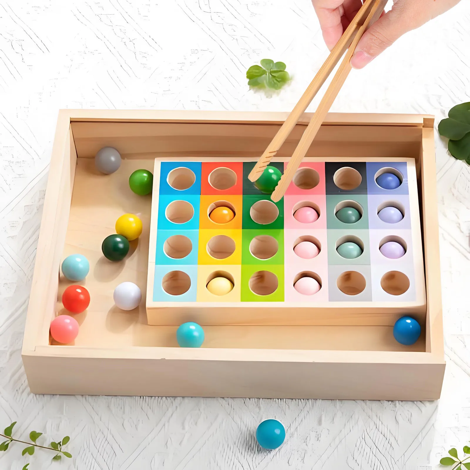 4pcs Wood Tweezers Kids Toys Smooth Surface Fine Motor Skills Training Montessori Beads Tongs Building Blocks
4pcs Wood Tweezers Kids Toys Smooth Surface Fine Motor Skills Training Montessori Beads Tongs Building Blocks