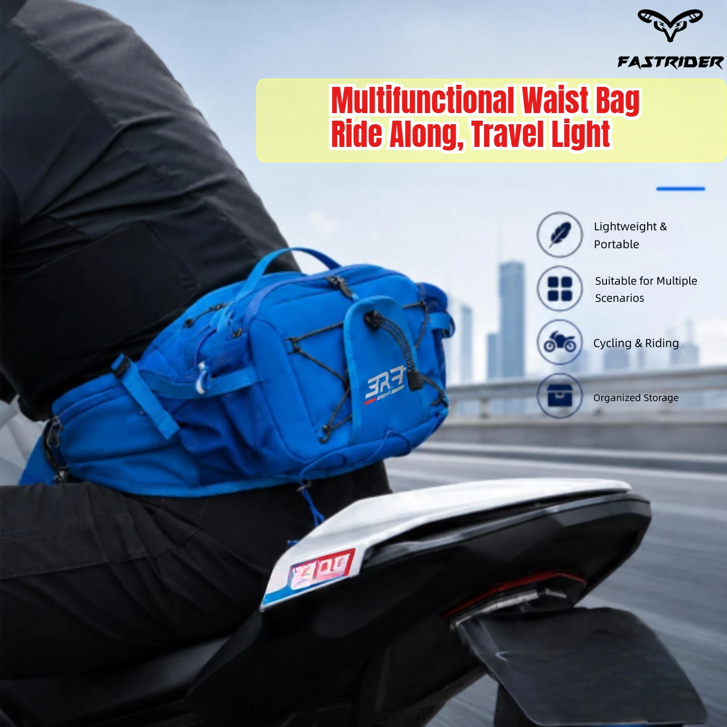The New Multi-functional Motorcycle Riding Fanny Pack Has A Large Capacity of About 5L and Is Water-proof.
The New Multi-functional Motorcycle Riding Fanny Pack Has A Large Capacity of About 5L and Is Water-proof.