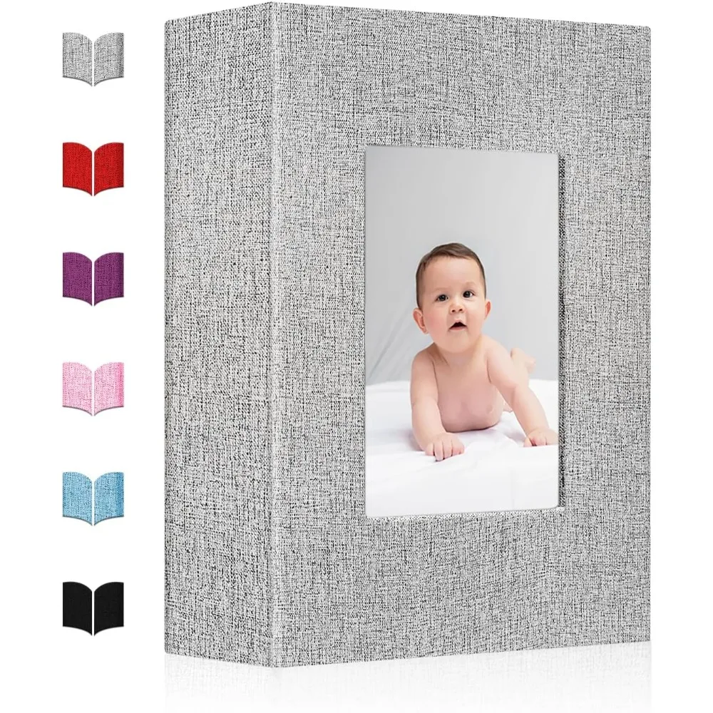 Small Photo Album 4x6,Linen Cover Slide-in Mini Photo Album Book Can Holds 100 4x6 Photos with 50 Black Sheets for Baby Family
Small Photo Album 4x6,Linen Cover Slide-in Mini Photo Album Book Can Holds 100 4x6 Photos with 50 Black Sheets for Baby Family