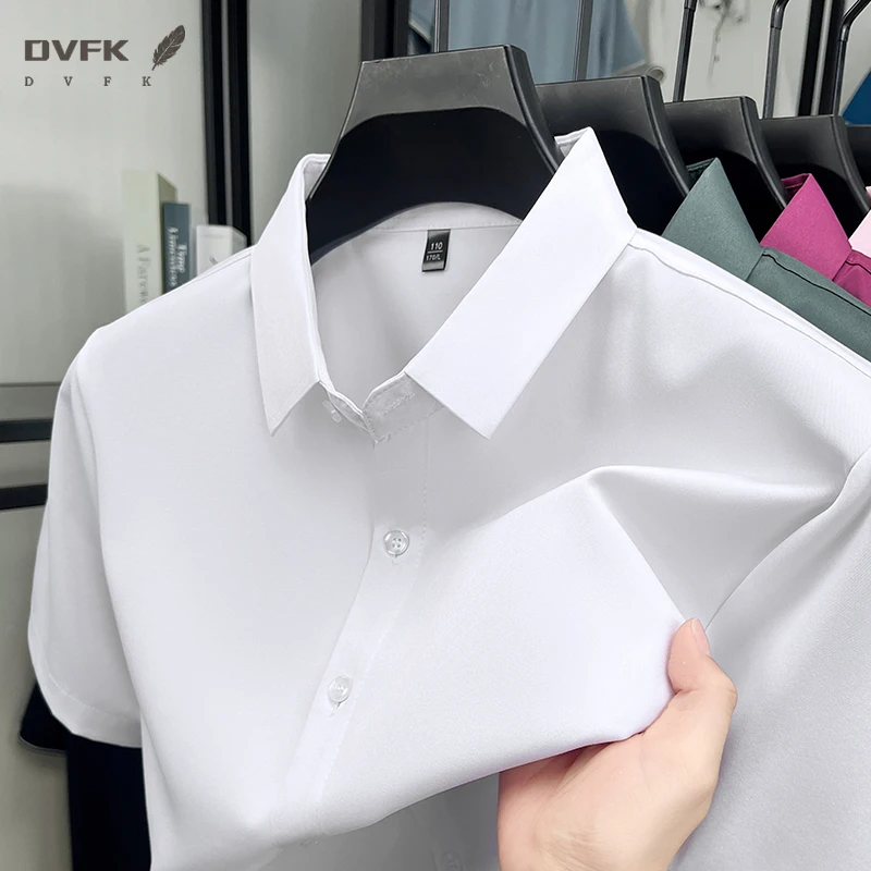 Mens Short Sleeve Business Slim Fit Shirt Wrinkle Resistant Tops Breathable Formal Shirts For Men Daily Use
Mens Short Sleeve Business Slim Fit Shirt Wrinkle Resistant Tops Breathable Formal Shirts For Men Daily Use
