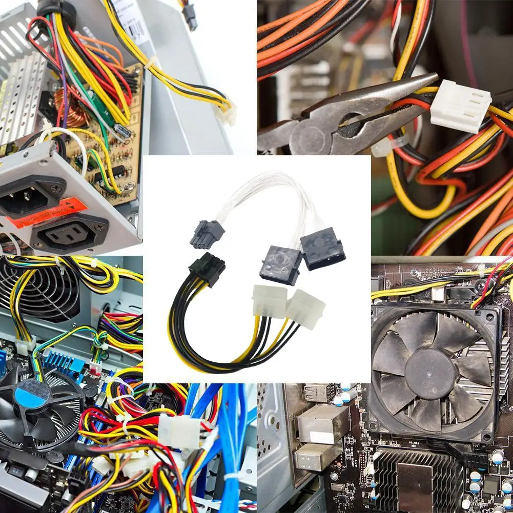 Male To Dual 4Pin Female IDE Power Cable Adapter PCI Card Card Power Power Cord Express Video Cable Graphics N3Y8
Male To Dual 4Pin Female IDE Power Cable Adapter PCI Card Card Power Power Cord Express Video Cable Graphics N3Y8