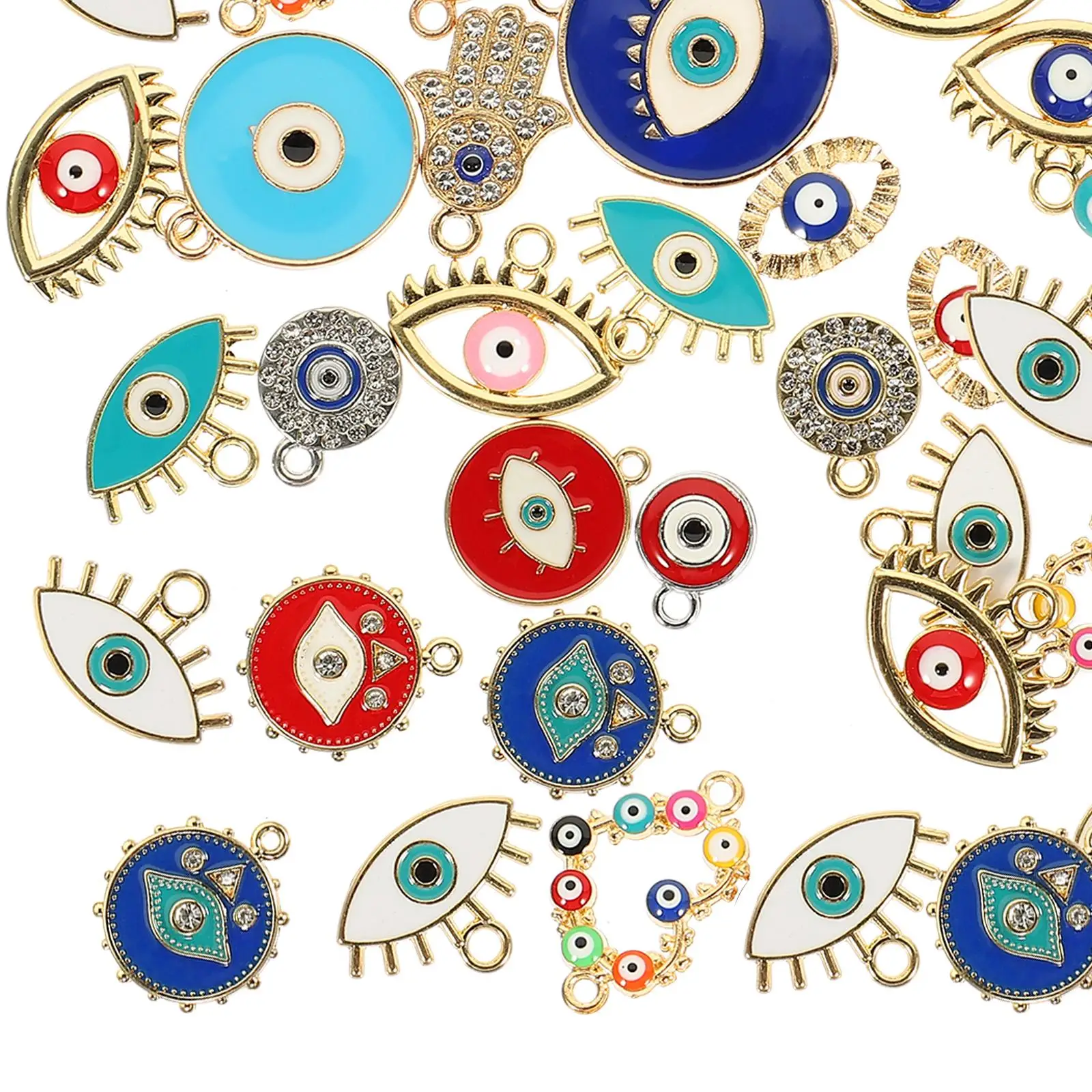 40 Pcs Alloy Evil Eyes Necklace Charms Pendants DIY Jewelry Making Supplies Lightweight Durable Craft Beads Accessories
40 Pcs Alloy Evil Eyes Necklace Charms Pendants DIY Jewelry Making Supplies Lightweight Durable Craft Beads Accessories