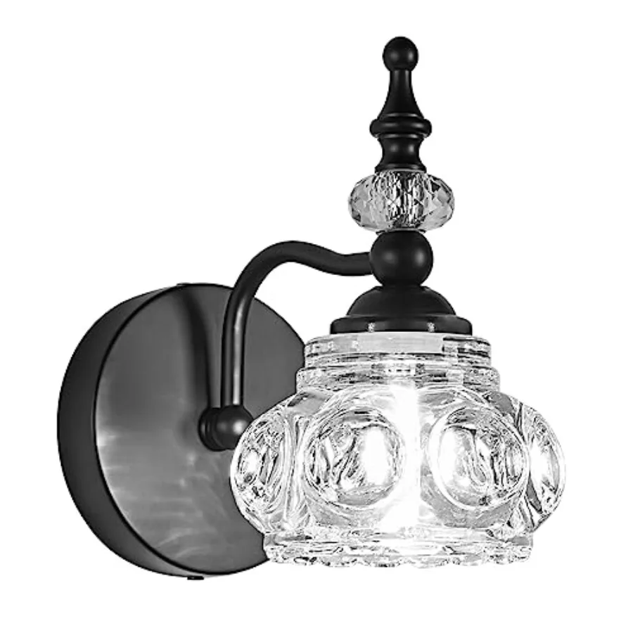 Industrial 1-Light Bathroom Vanity Light Fixture Wall Source with Glass Shade Rust-Proof and Durable Using G9 Bulbs for Bedroom
Industrial 1-Light Bathroom Vanity Light Fixture Wall Source with Glass Shade Rust-Proof and Durable Using G9 Bulbs for Bedroom