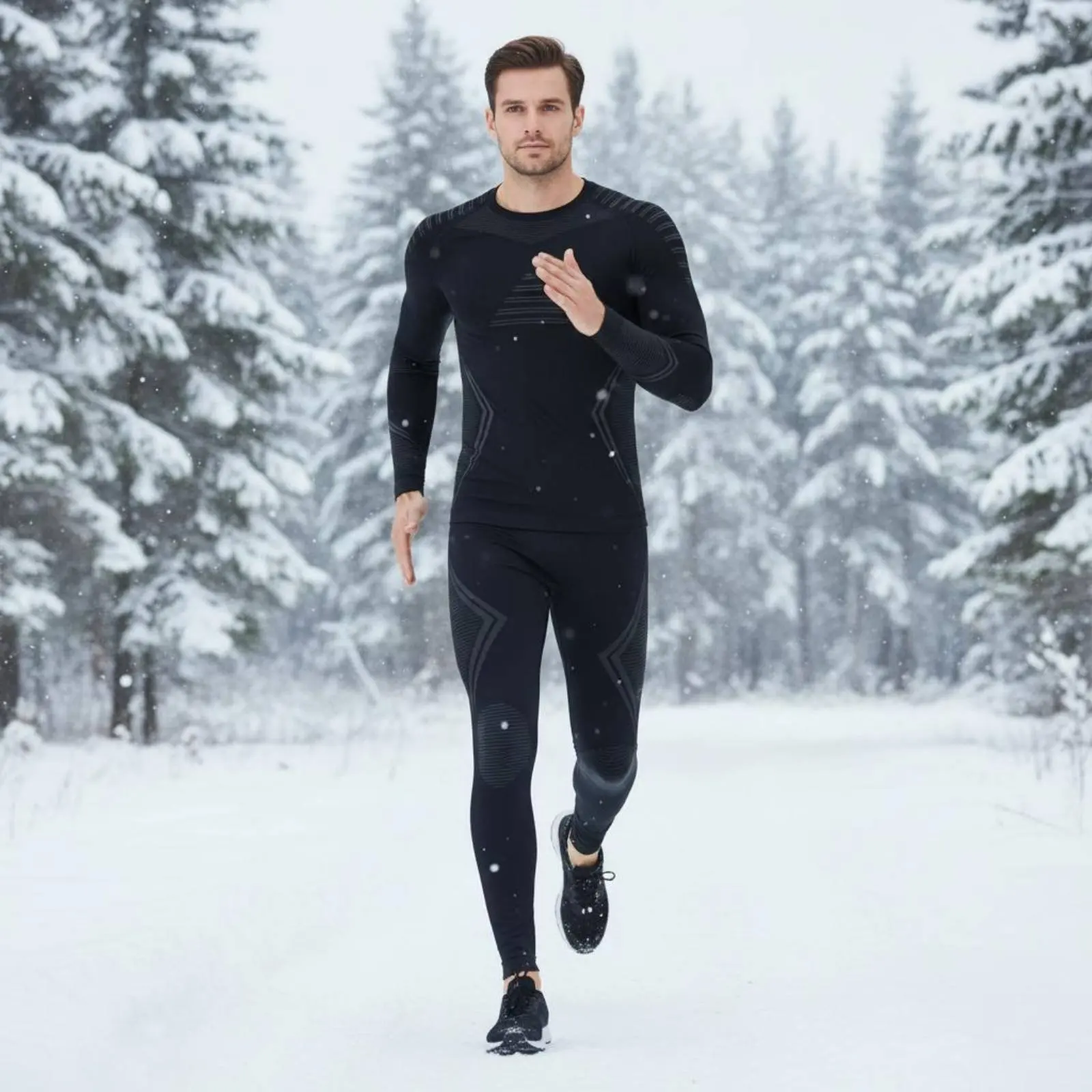 Ski Base Layer Set Warm Men's Thermal Set Long Sleeve Thermal Shirt and Pants Close Fit Sports Clothing Breathable for Skiing
Ski Base Layer Set Warm Men's Thermal Set Long Sleeve Thermal Shirt and Pants Close Fit Sports Clothing Breathable for Skiing
