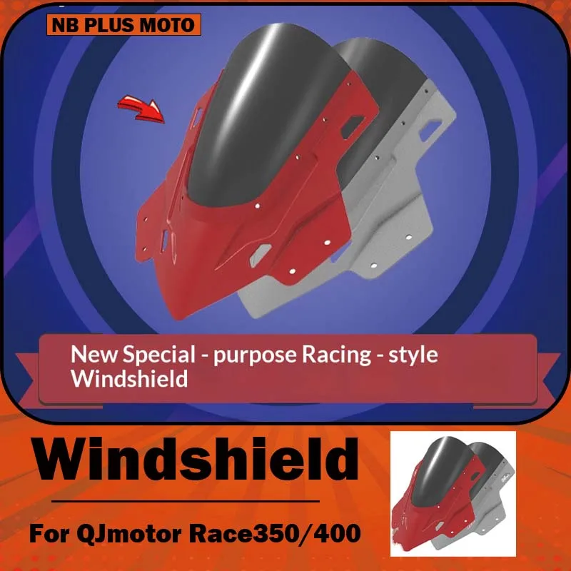 【Premium】For QJMOTOR Sai 350/Sai 400 motorcycle modified windshield with raised windshield and competitive windshield
【Premium】For QJMOTOR Sai 350/Sai 400 motorcycle modified windshield with raised windshield and competitive windshield