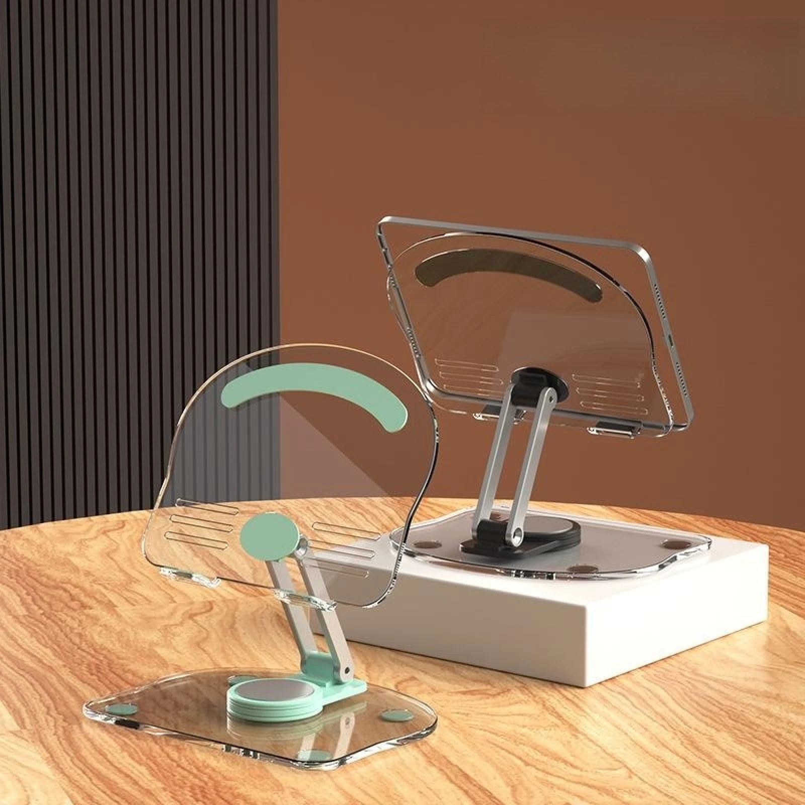 Acrylic Tablet Stand Desktop Adjustable Foldable Holder 360° Rotation Base Clear Lazy Person Flat Bracket For 4.7-13 inch Phone
Acrylic Tablet Stand Desktop Adjustable Foldable Holder 360° Rotation Base Clear Lazy Person Flat Bracket For 4.7-13 inch Phone