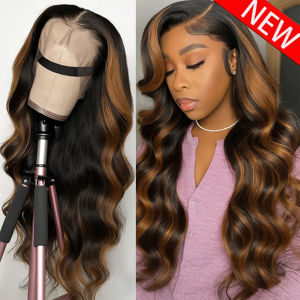 13x6 HD Transparent Lace Frontal Wigs Highlights Body Wave Glueless Wigs 100% Human Hair Wigs 360 HD Lace Frontal Wigs For Women
13x6 HD Transparent Lace Frontal Wigs Highlights Body Wave Glueless Wigs 100% Human Hair Wigs 360 HD Lace Frontal Wigs For Women