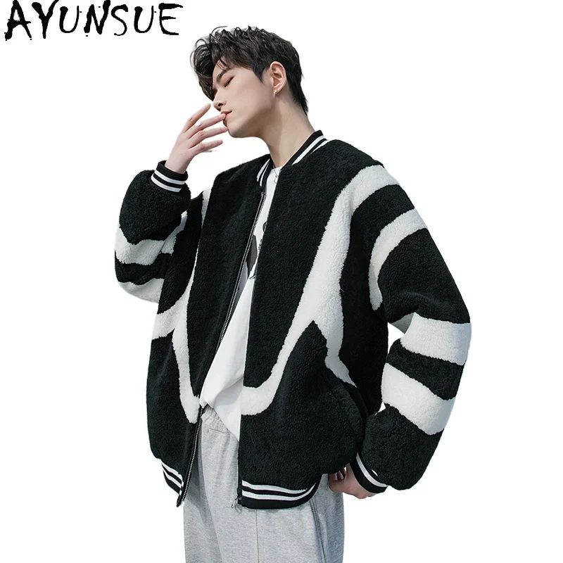AYUNSUE Real Sheep Shearling Jacket Men Fashion Warm Winter Natural Fur Coat Man Clothes Genuine Leather Jackets Chaqueta Hombre
AYUNSUE Real Sheep Shearling Jacket Men Fashion Warm Winter Natural Fur Coat Man Clothes Genuine Leather Jackets Chaqueta Hombre