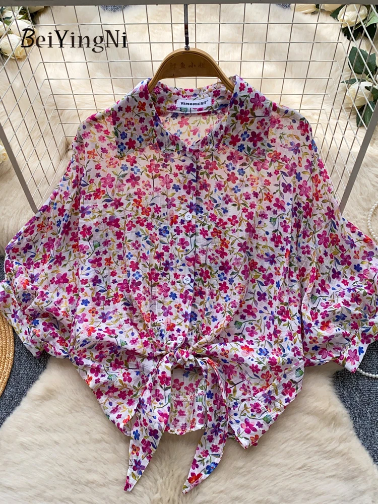 Beiyingni Kpop Lantern Sleeve Shirt Women Floral Printed Casual Bandage Stylish Tops Ladies Summer Soft Vacation Seaside Blusas
Beiyingni Kpop Lantern Sleeve Shirt Women Floral Printed Casual Bandage Stylish Tops Ladies Summer Soft Vacation Seaside Blusas