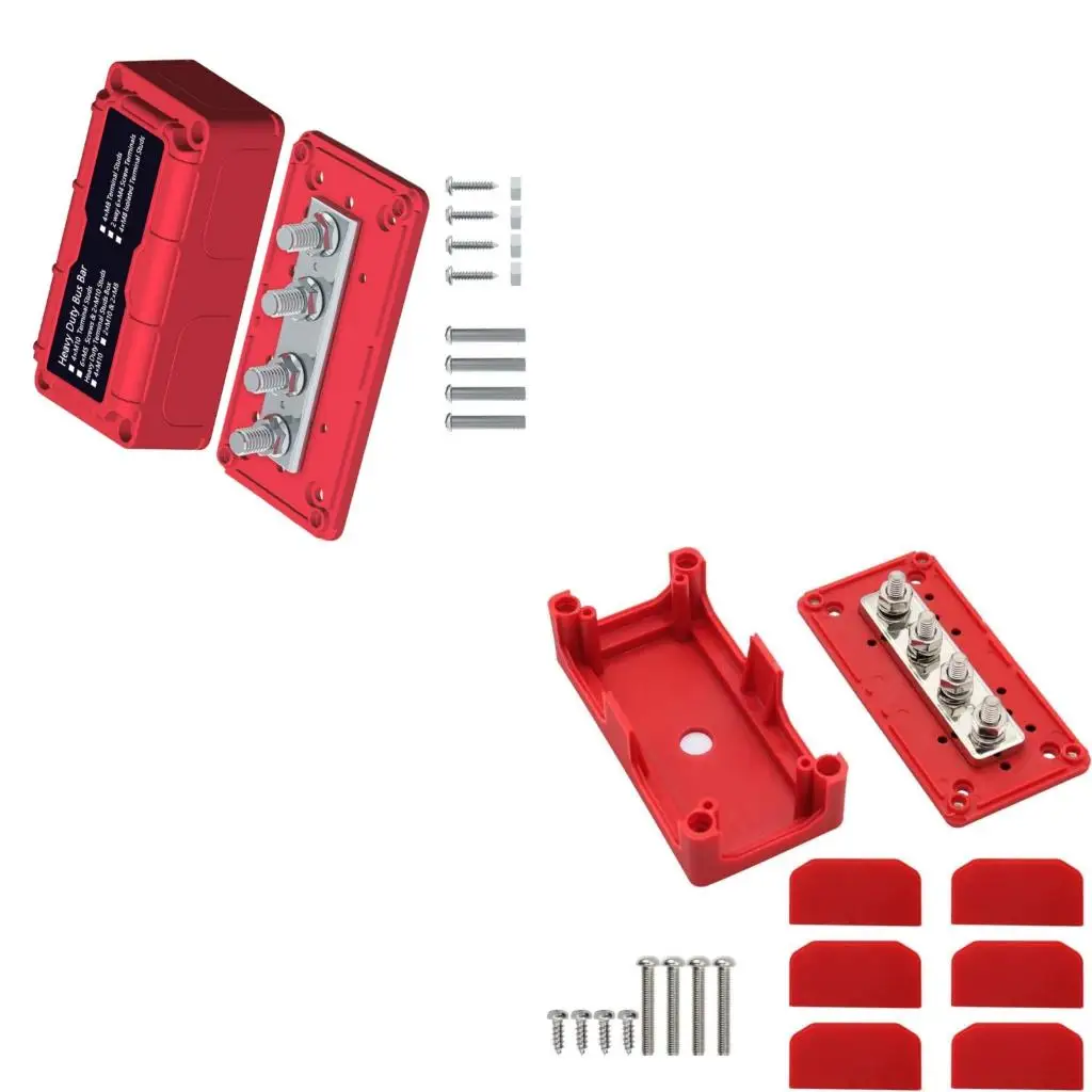 Power Distribution Bus Bar Block 48V 100A with Insulated Cover for RVs Marine Vehicle Wiring Systems
Power Distribution Bus Bar Block 48V 100A with Insulated Cover for RVs Marine Vehicle Wiring Systems