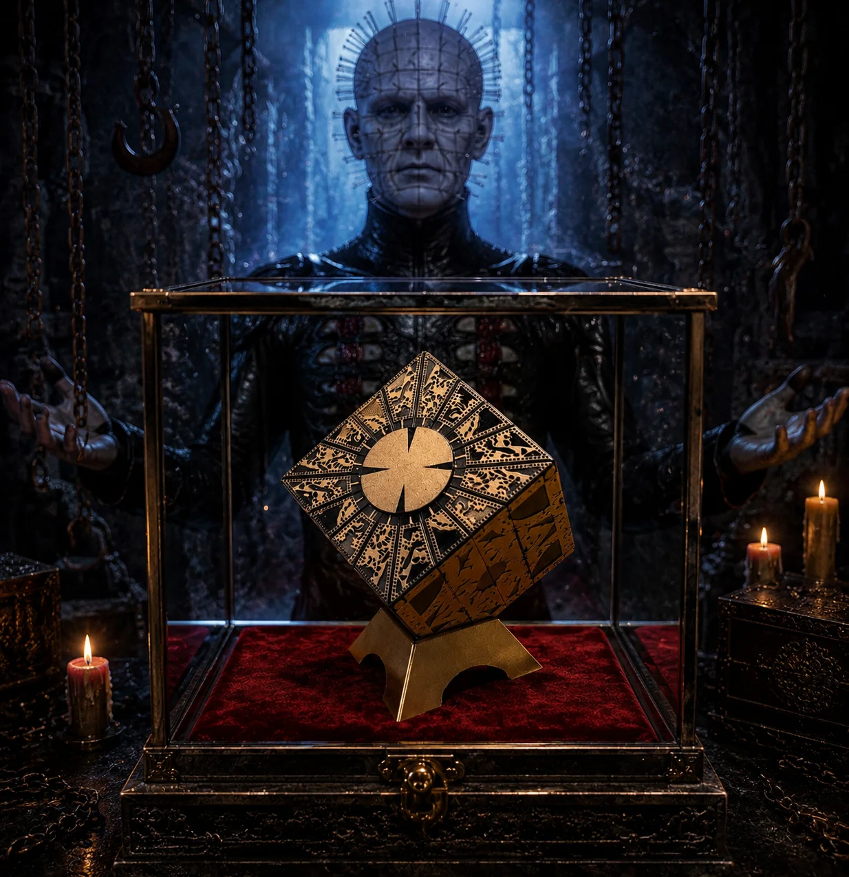1pcs Puzzle Box Moveable Lament Horror Terror Figures Film Serie Hellraiser Cube IQ&EQ Test Toys Kids Gifts Working Lemarchand's Lament Configuration Lock Puzzle Box from Hellraiser Decor
1pcs Puzzle Box Moveable Lament Horror Terror Figures Film Serie Hellraiser Cube IQ&EQ Test Toys Kids Gifts Working Lemarchand's Lament Configuration Lock Puzzle Box from Hellraiser Decor