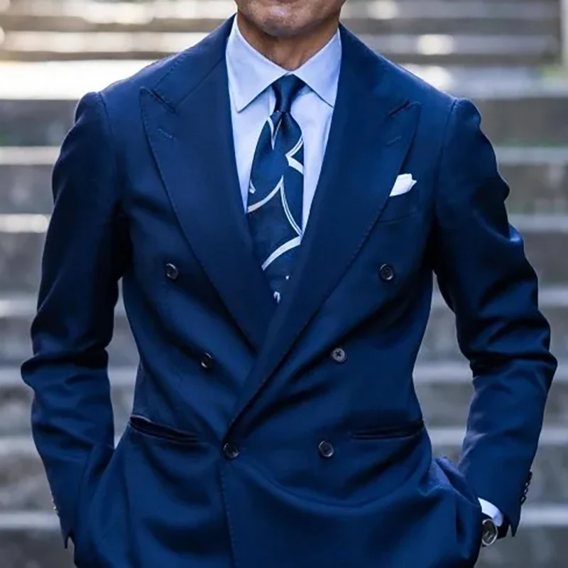 Elegant Blue Peak Lapel Men Suits High Quality Formal Blazer for Wedding Blazer Luxury 2 Piece Jacket Pants Outfits Terno 2024
Elegant Blue Peak Lapel Men Suits High Quality Formal Blazer for Wedding Blazer Luxury 2 Piece Jacket Pants Outfits Terno 2024