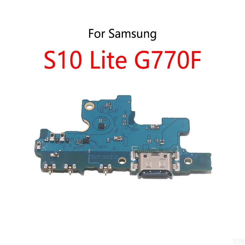 USB Charge Dock Port Socket Jack Plug Connector Flex Cable For Samsung Galaxy S10 Lite G770F Charging Board Module