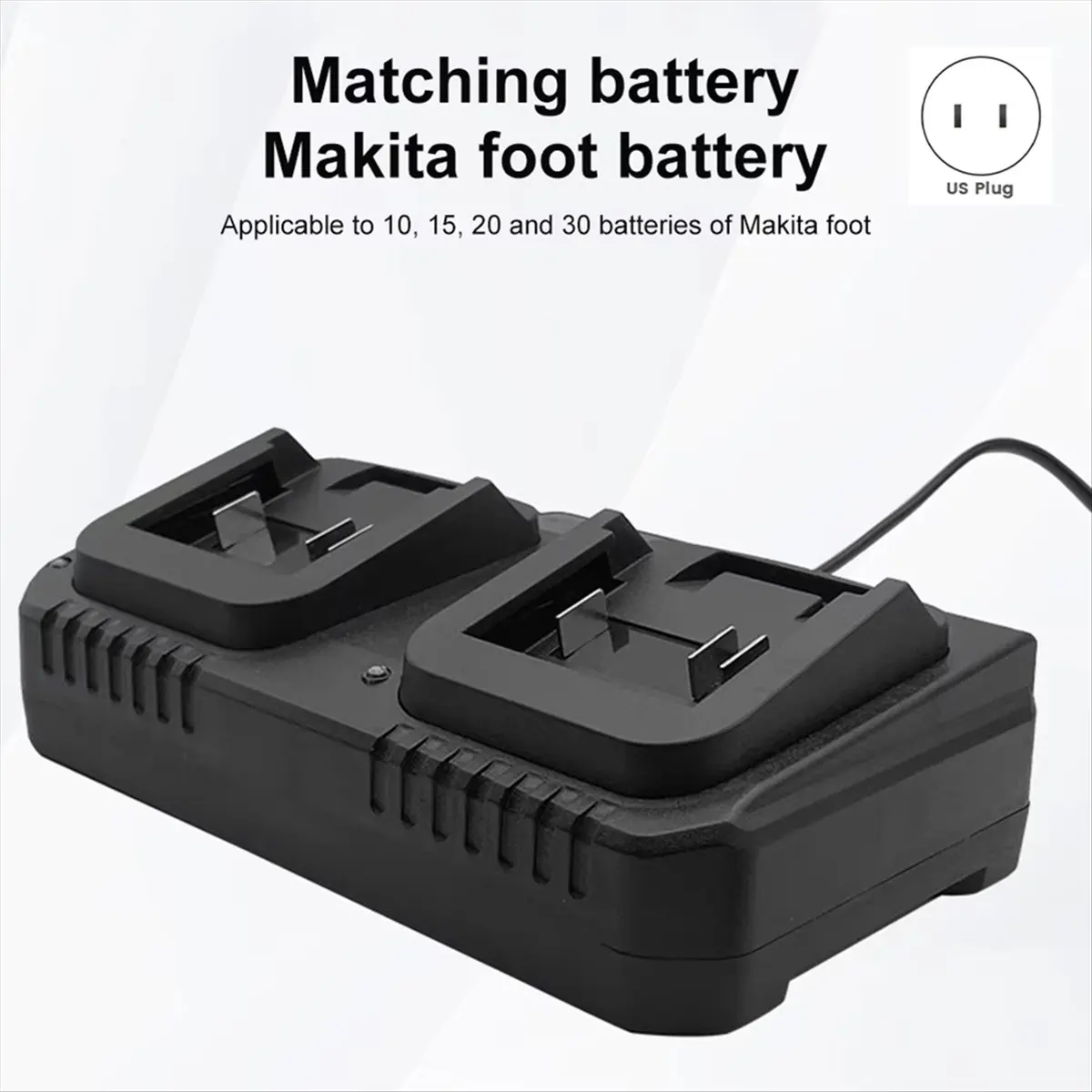 *Great Dual Battery Charger для Makita BL1415 BL1815 BL1830 BL1850 3.0A 18V 21V MAX Литий-ионный аккумулятор Быстрое зарядное устройство с 2 слотами, вилка стандарта США
*Great Dual Battery Charger для Makita BL1415 BL1815 BL1830 BL1850 3.0A 18V 21V MAX Литий-ионный аккумулятор Быстрое зарядное устройство с 2 слотами, вилка стандарта США