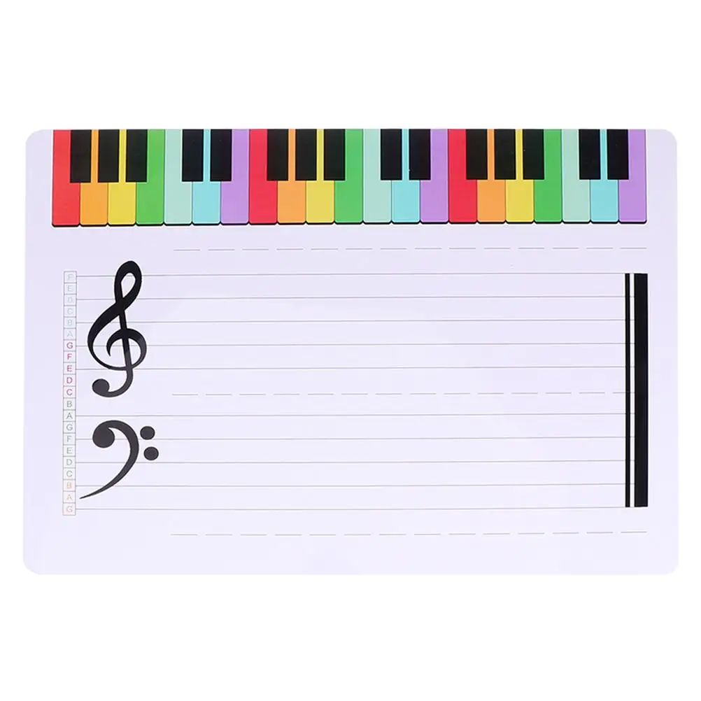Exercise Board White for Kids Teaching Portable Erasable Whiteboard Reusable Stave Piano Cards Plastic Notation Tool Child Note
Exercise Board White for Kids Teaching Portable Erasable Whiteboard Reusable Stave Piano Cards Plastic Notation Tool Child Note