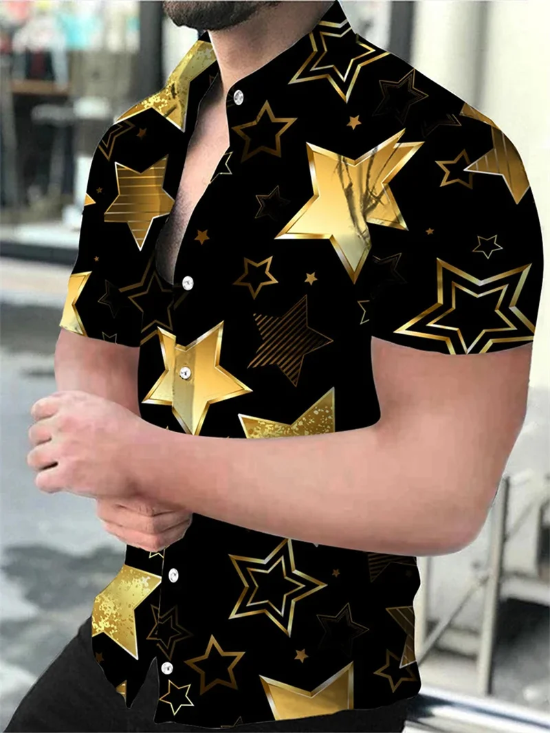 3D printed men's short sleeved shirt, solid color, comfortable and soft short sleeved top, summer new item 2025
3D printed men's short sleeved shirt, solid color, comfortable and soft short sleeved top, summer new item 2025