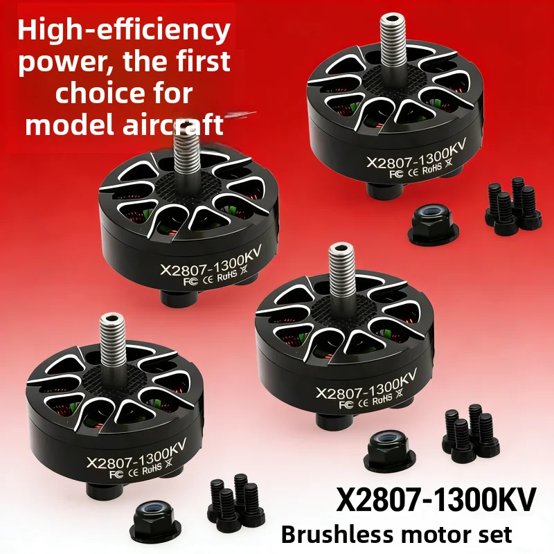 X2807 2807 Brushless Motor 1300KV 1700KV 4S-6S 4PCS for 7inch FPV Long Range LR7 Mark4 Racing Freestyle Drone DIY Upgrade Parts
X2807 2807 Brushless Motor 1300KV 1700KV 4S-6S 4PCS for 7inch FPV Long Range LR7 Mark4 Racing Freestyle Drone DIY Upgrade Parts