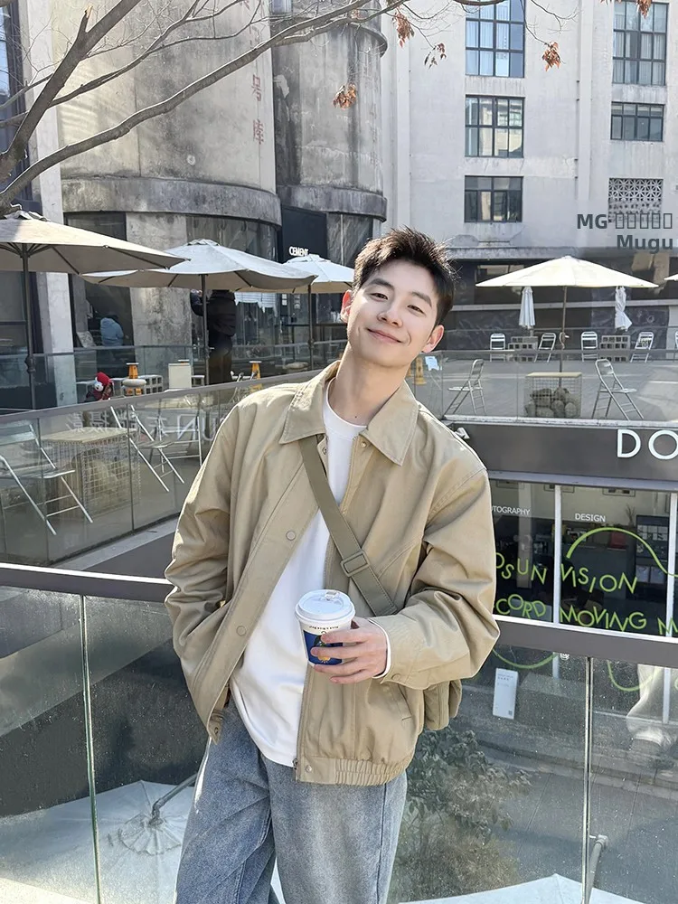 Casual Loose Fit Pure Color Collared Jacket Workwear for Men Spring Autumn Versatile Loose Fit Jacket Casual Style Zipper Clo...
Casual Loose Fit Pure Color Collared Jacket Workwear for Men Spring Autumn Versatile Loose Fit Jacket Casual Style Zipper Clo...