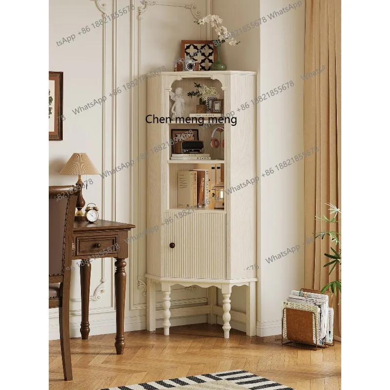 American Corner Cabinet Household Living Room All Solid Wood Corner Cabinet Cream Wind Wall Storage Cabinet
American Corner Cabinet Household Living Room All Solid Wood Corner Cabinet Cream Wind Wall Storage Cabinet